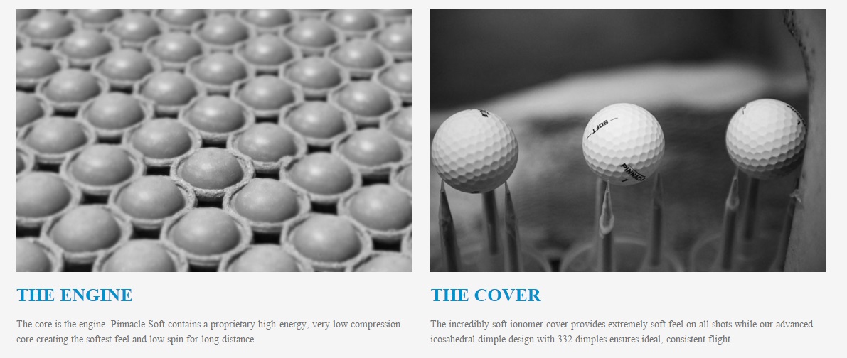 Pinnacle Soft Golf Balls Features